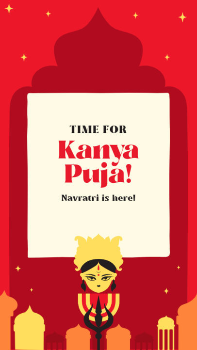 Illustrated Instagram Story Generator to Celebrate Navratri 