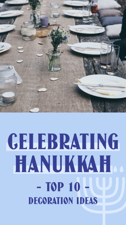 Instagram Story Maker Featuring Hanukkah-Themed Food Recipes 5023