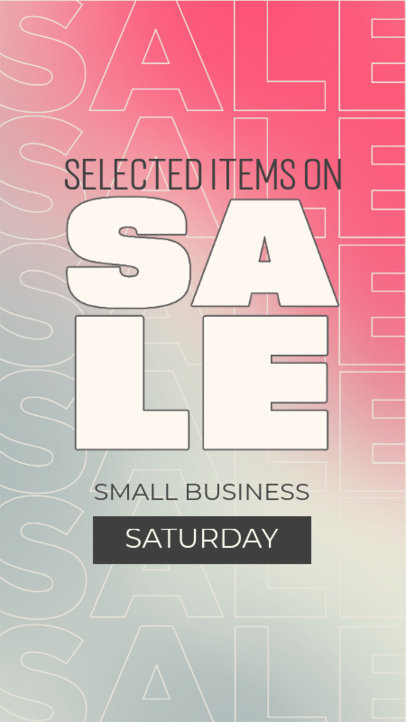 Instagram Story Maker for a Small Business Saturday Sale Ad