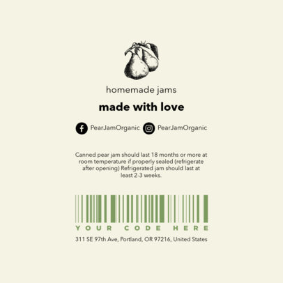 Back-View Label Maker with Fruit Illustrations for Organic Products