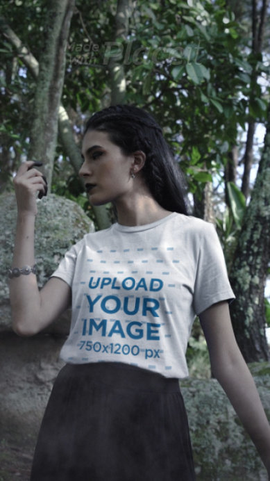 Wicca-Themed Video Featuring a Serious Woman Wearing a Round-Neck Tee 