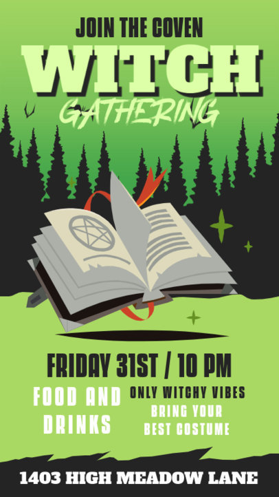 Instagram Story Maker for a Halloween Costume Party