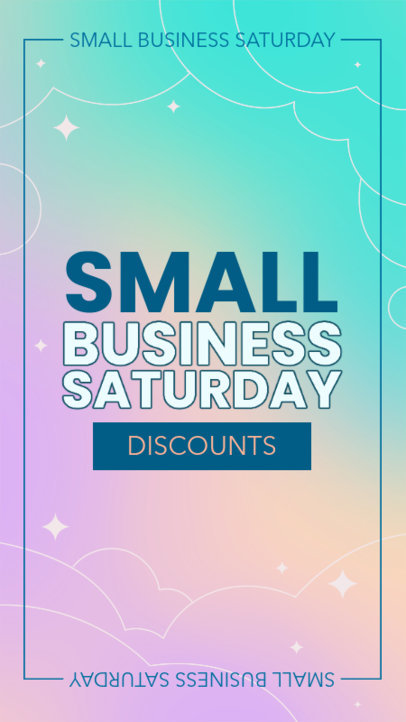 Instagram Story Generator for Small Business Saturday Discounts