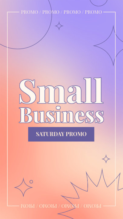 Instagram Story Creator Featuring a Promo for Small Business Saturday