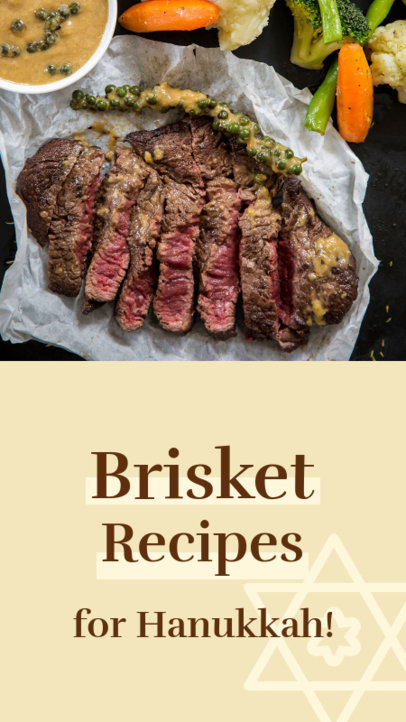 Instagram Story Generator with Easy Brisket Recipes for Hanukkah 5023g
