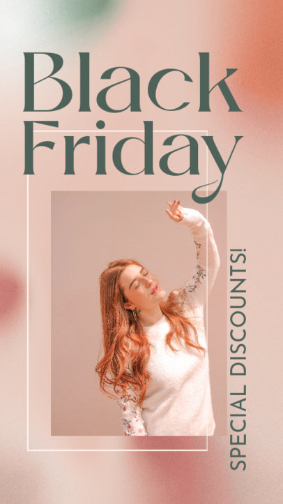 Promotional Instagram Story Generator Featuring a Black Friday Discount