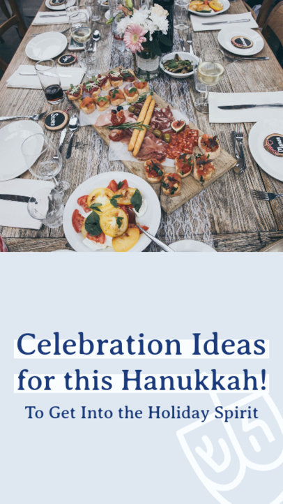 Instagram Story Maker with Celebration Ideas for Hanukkah 5023d