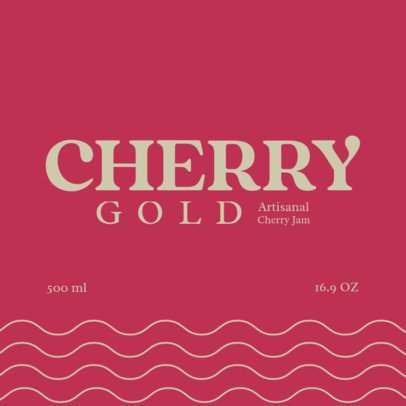 Front Label Generator for an Artisanal Cherry Jam