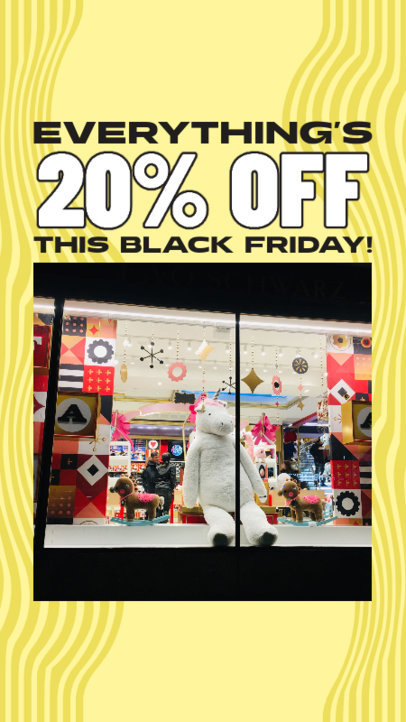 Big Sale Instagram Story Creator for a Black Friday Promo