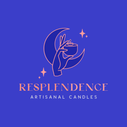 Online Logo Generator for Candle Brands with Star Graphics
