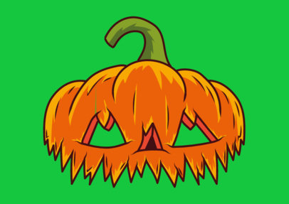 Printable Jack-O-Lantern Mask Design Maker for Halloween 5035i