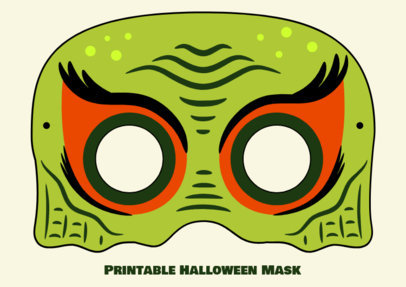 Halloween Mask Design Creator for a Sea Monster Costume 5035j