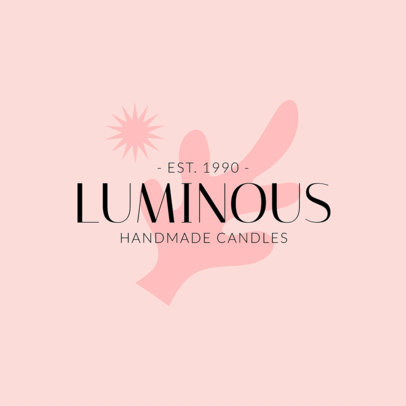 Decorative Candles Brand Logo Maker with Abstract Graphics