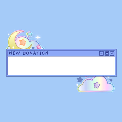 Twitch Alert Box Design Generator Featuring Cute Night Graphics
