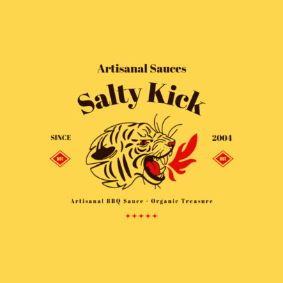 Modern Logo Template for Homemade Sauce Brands