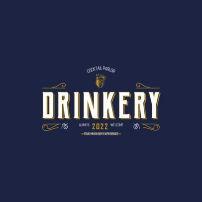 Modern Logo Generator for Mixology Bars