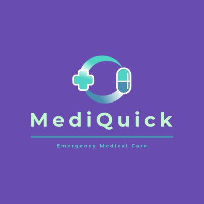 Emergency Logo Template for a Medical Care Clinic