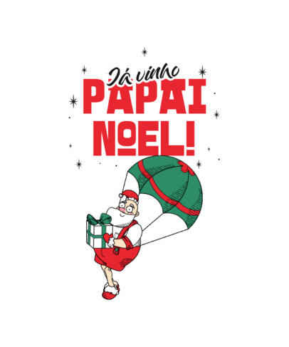 Santa Claus-Themed T-Shirt Design Template for Christmas Season
