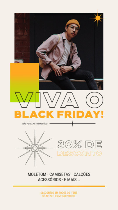 Instagram Story Maker for an Apparel Shop's Black Friday Sale 