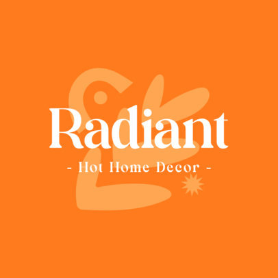 Home Decor Store Logo Maker with an Abstract Graphic