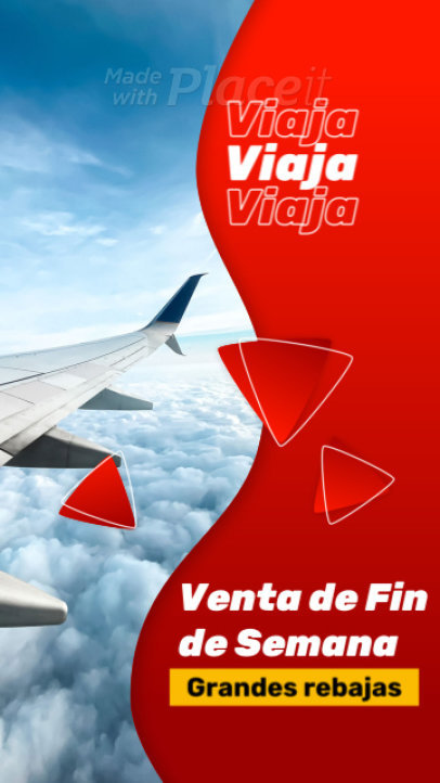 Instagram Story Video Maker for a Travel Weekend Sale Ad