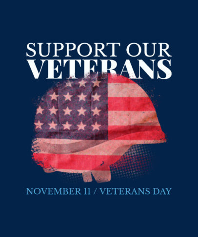 Support T-Shirt Design Generator for Veterans Day