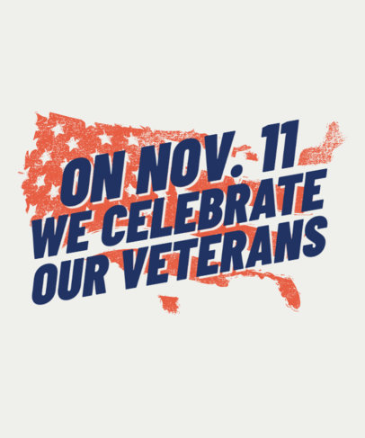 Patriotic T-Shirt Design Generator to Celebrate Veterans Day