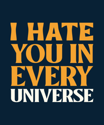 Quote T-Shirt Design Generator Inspired by a Multiverse Theme