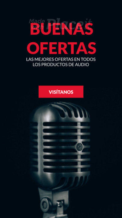 Instagram Story Video Maker for an Audio Store Featuring a Gran Fin Sale Ad