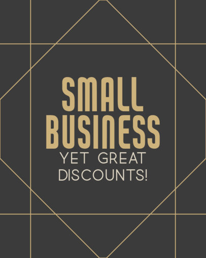 Small Business Saturday Instagram Post Template Featuring Special Discounts