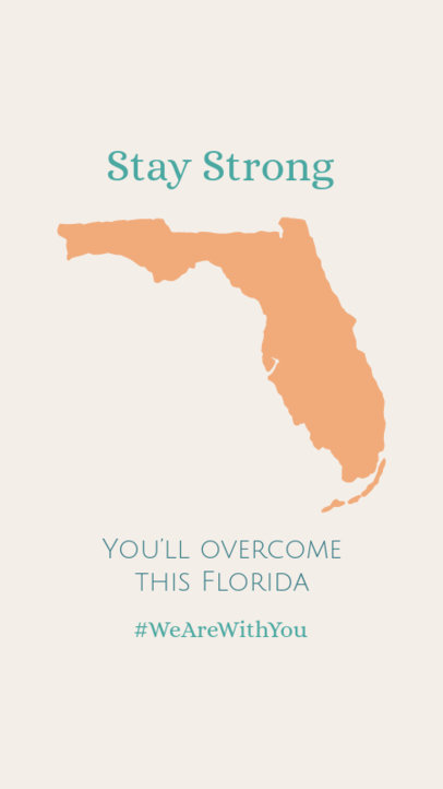 Instagram Story Maker With a Supportive Message for Florida 2960i-5093
