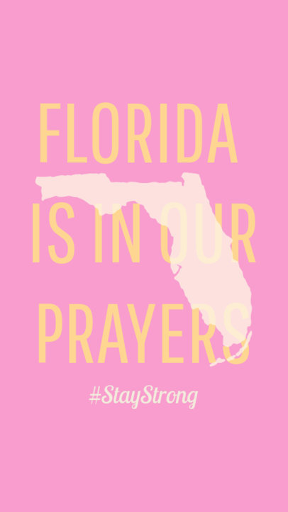 Instagram Story Maker Creator Featuring Bold Fonts and a Quote Supporting Florida 3779j-5093