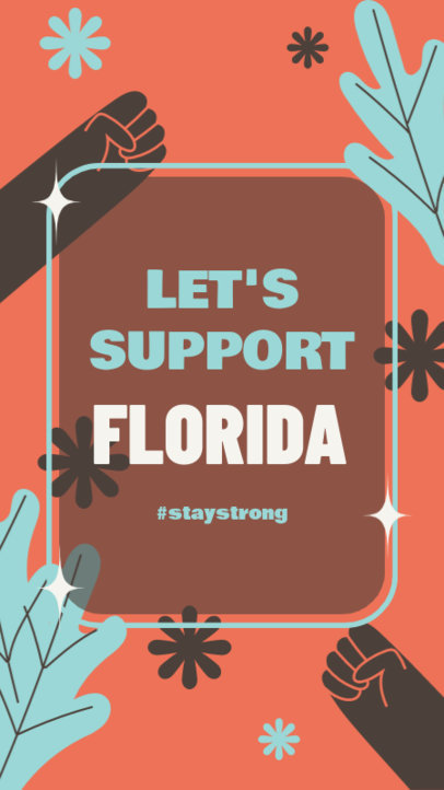 Instagram Story Generator Featuring a Message of Support to People in Florida 4799k-5093