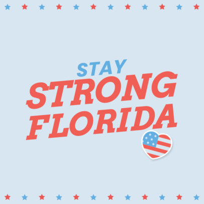 Instagram Post Generator With a Supportive Message to Floridians 4643j-5093