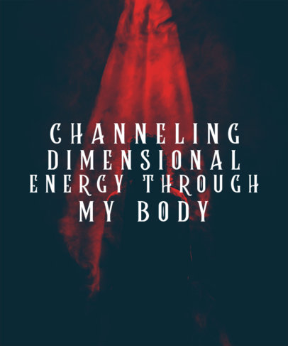 Trendy T-Shirt Design Generator Featuring a Quote Inspired by the Multiverse