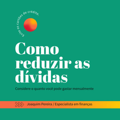 Instagram Post Generator Featuring Financial Advice to Manage Personal Budget