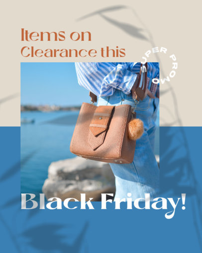 Instagram Post Template for a Black Friday Clearance Sale 5078g
