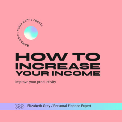 Instagram Post Generator for a Carousel on How To Increase Income