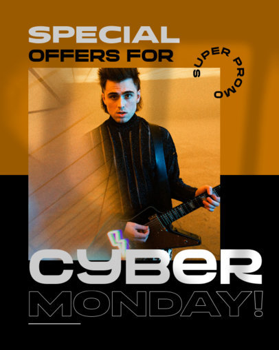 Super Promo Instagram Post Generator for a Cyber Monday Sale