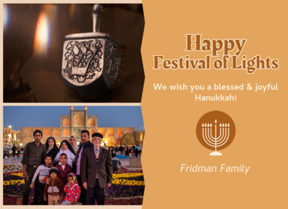 Greeting Card Maker to Wish a Happy Hanukkah