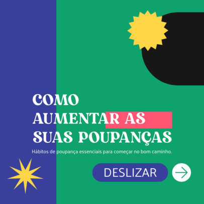 Instagram Post Template with Money Management Advice