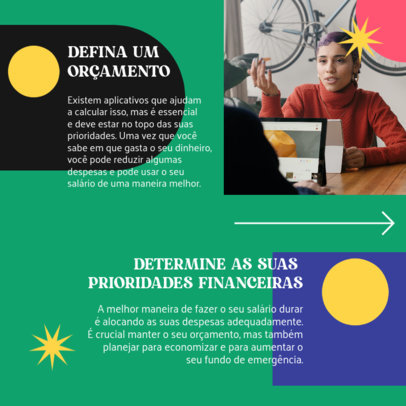 Instagram Post Template for Personal Budget Management Advice