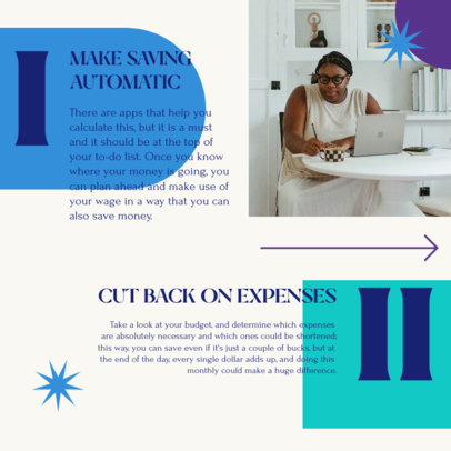 Instagram Post Maker with Ways to Improve Personal Finances