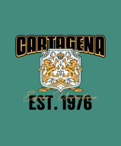 College Team T-Shirt Design Creator for a Sports League