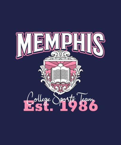 T-Shirt Design Maker for a College Sports Team League