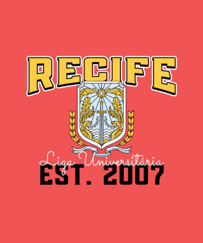 T-Shirt Design Creator for a University Sports Team