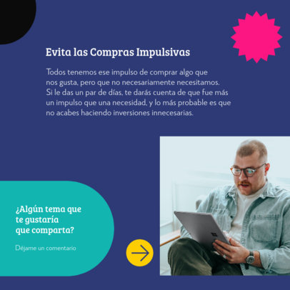 Instagram Post Generator for a Financial Advising Carousel