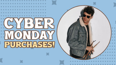 YouTube Thumbnail Maker for a Top Cyber Monday's Purchases Ranking Video