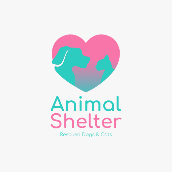 placeit-online-logo-generator-for-animal-shelters-with-gradient-graphics