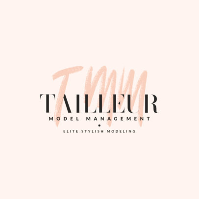 Fashion-Themed Logo Maker for a Models Management Agency